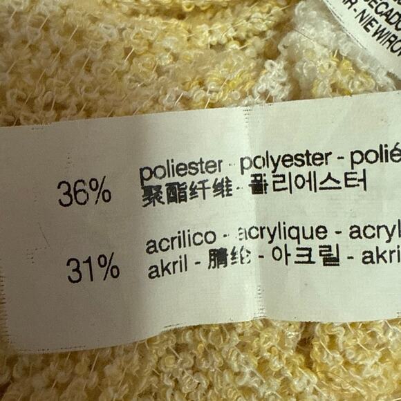 Zara Yellow White Striped Sleeveless Knit Scoop Neck Pullover Tank Top Size S - Picture 5 of 5